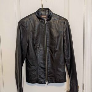 Danier Black Leather Jacket for Men